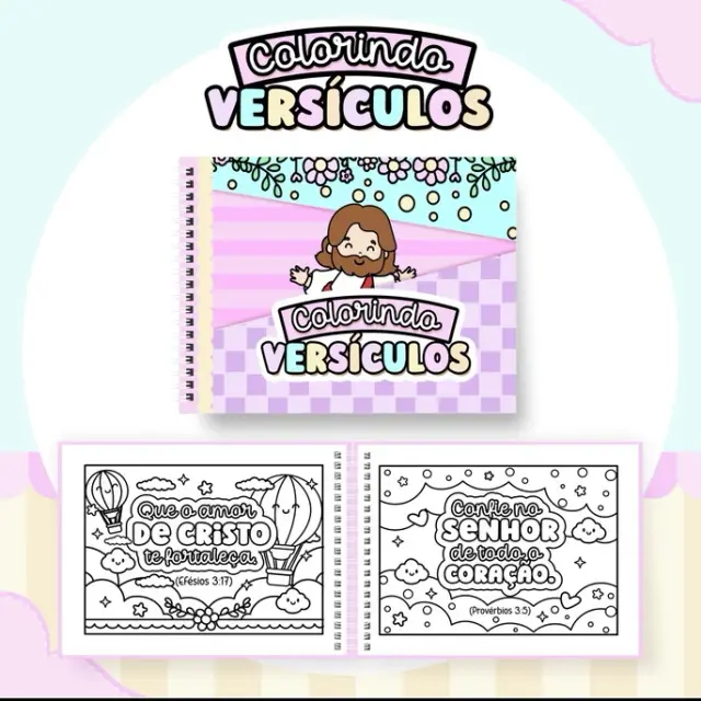 Colorindo Versículos - Livro de colorir cristão