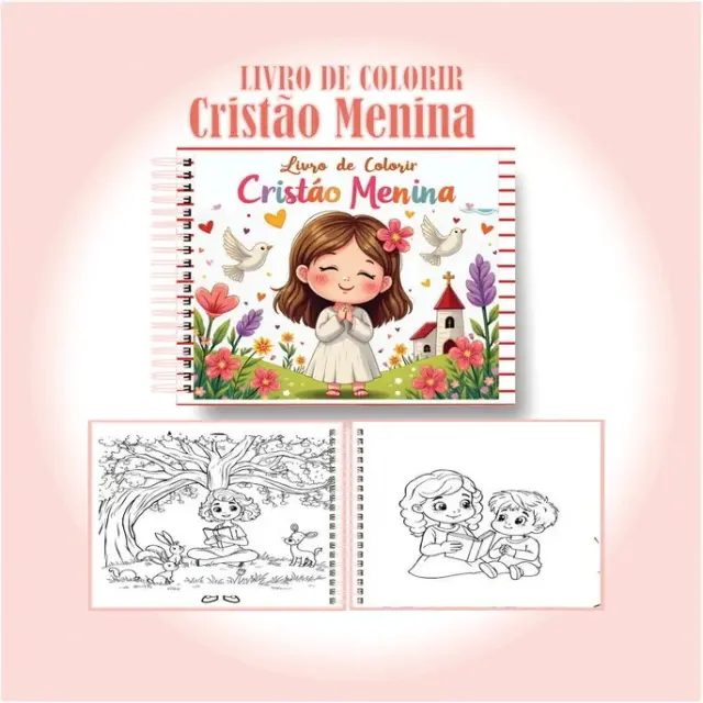 Cristão Menina - Livro de colorir cristão