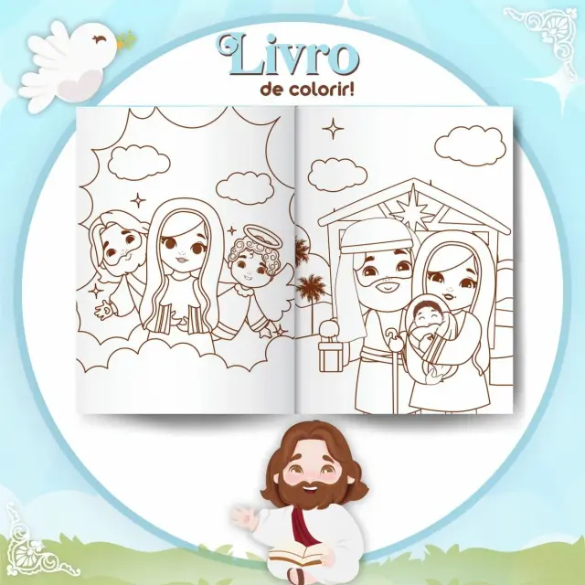 Livro de Colorir - Livro de colorir cristão