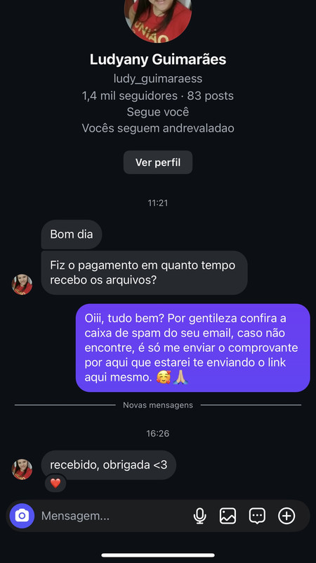 Depoimento de Ludyany Guimarães