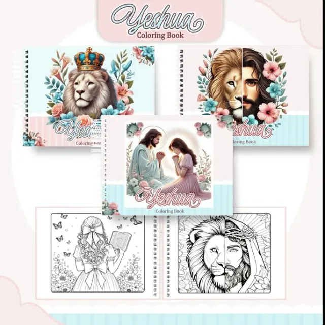 Yeshua Coloring Book - Livro de colorir cristão