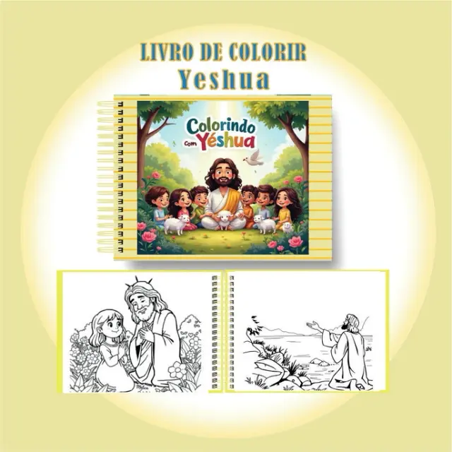 Livro de Colorir Yeshua - Livro de colorir cristão
